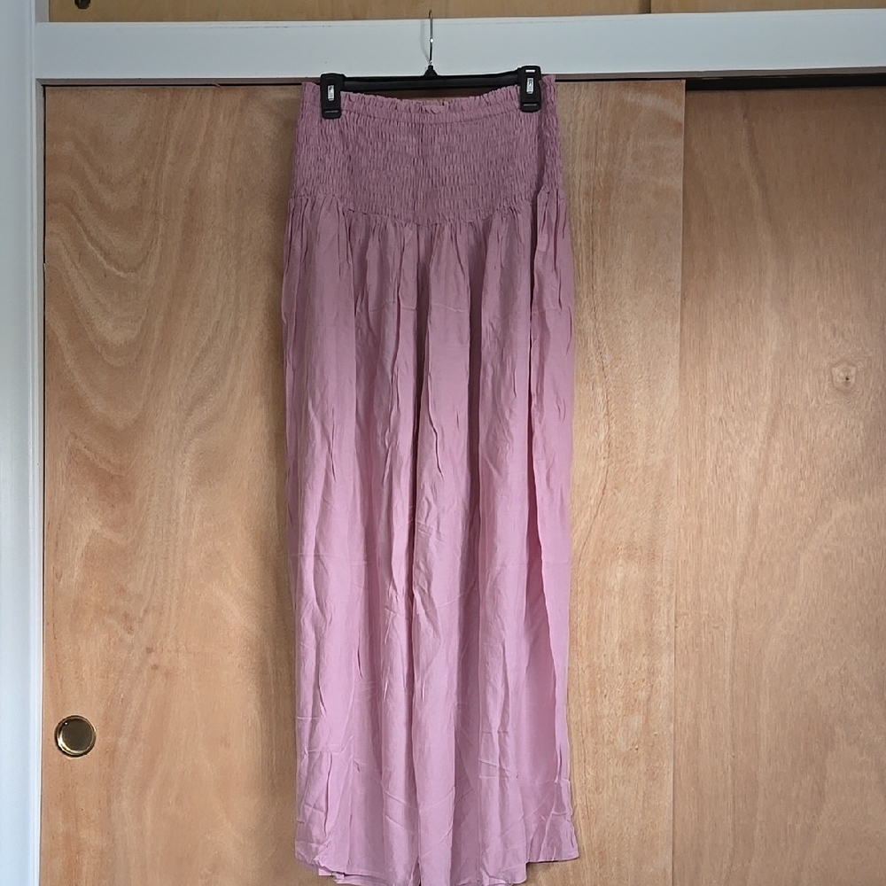 Pink Wide Leg Pants.
